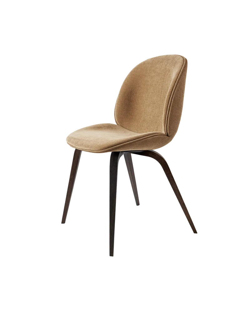 Beetle Dining Chair, Fully Upholstered von GUBI in Belsuede Special FR, Dedar (003, Standard), Wood base, Smoked Oak – Produktfoto 5 von 5