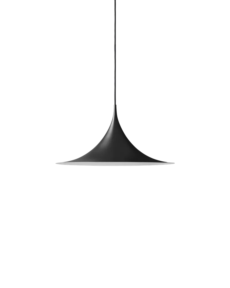 Semi Pendant by GUBI in Black Semi Matt, Ø47 × 23,5 cm, EU – product photo