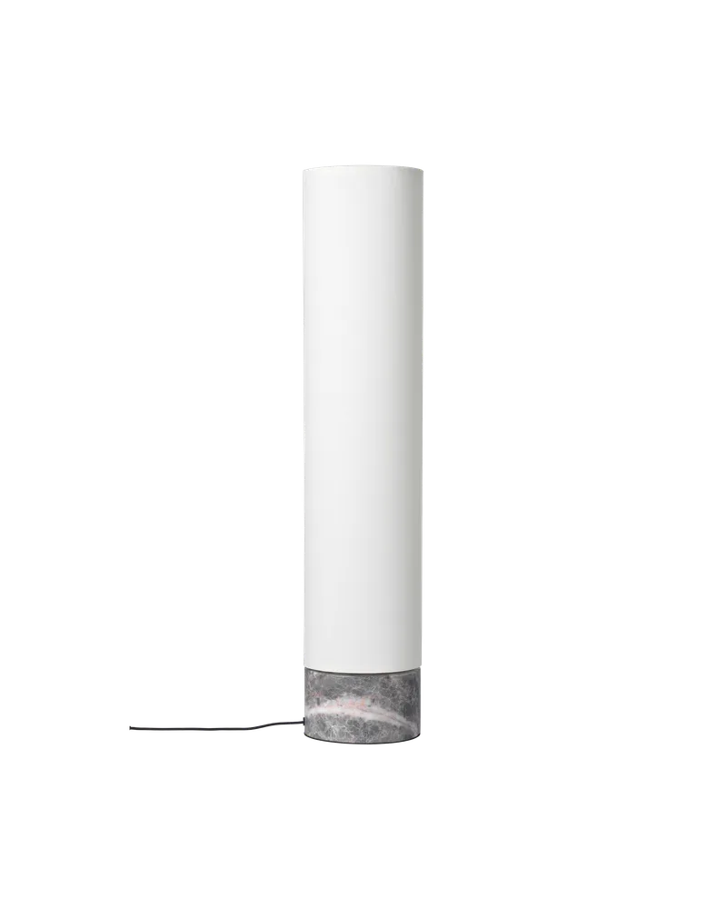 Unbound Floor Lamp by GUBI in White, Grey Marble, 80 cm, EU – product photo