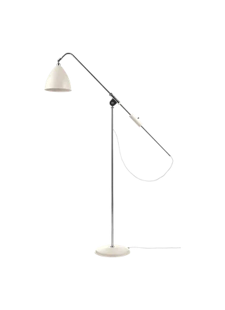 Bestlite BL4 Floor Lamp van GUBI in White Semi Matt, Chrome, EU – productfoto 4 van 4