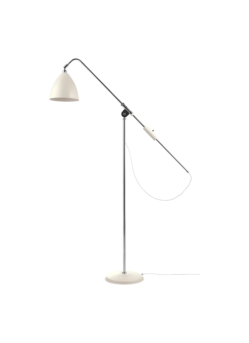 Bestlite BL4 Floor Lamp van GUBI in White Semi Matt, Chrome, EU – productfoto 4 van 4