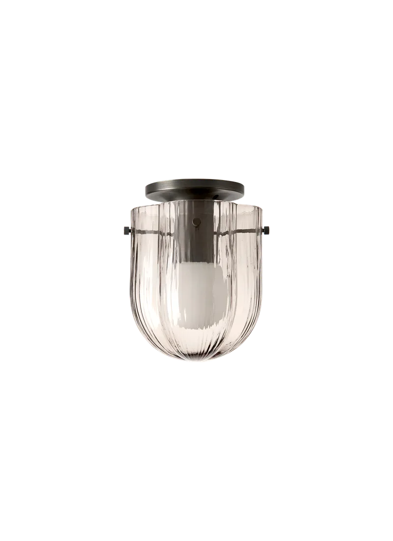 Seine Ceiling Lamp by GUBI in Smoke, Antique brass, EU – product photo