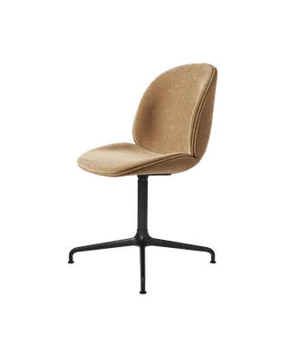 Beetle Meeting Chair, Fully Upholstered von GUBI in Belsuede Special FR, Dedar (003, Standard), 4-star base, Matt Black – Produktfoto 5 von 5