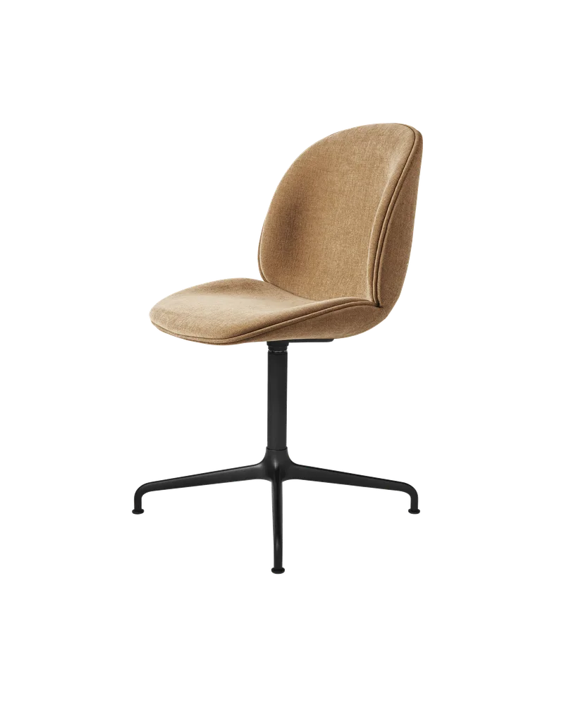 Beetle Meeting Chair, Fully Upholstered von GUBI in Belsuede Special FR, Dedar (003, Standard), 4-star base, Matt Black – Produktfoto 5 von 5