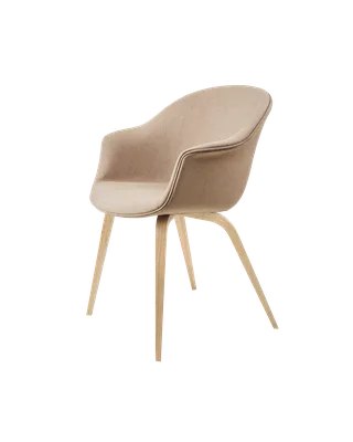 Bat Dining Chair, Fully Upholstered by GUBI in Remix 3, Kvadrat (233, Standard), Wood base, Oak Semi Matt – product photo 4 of 4
