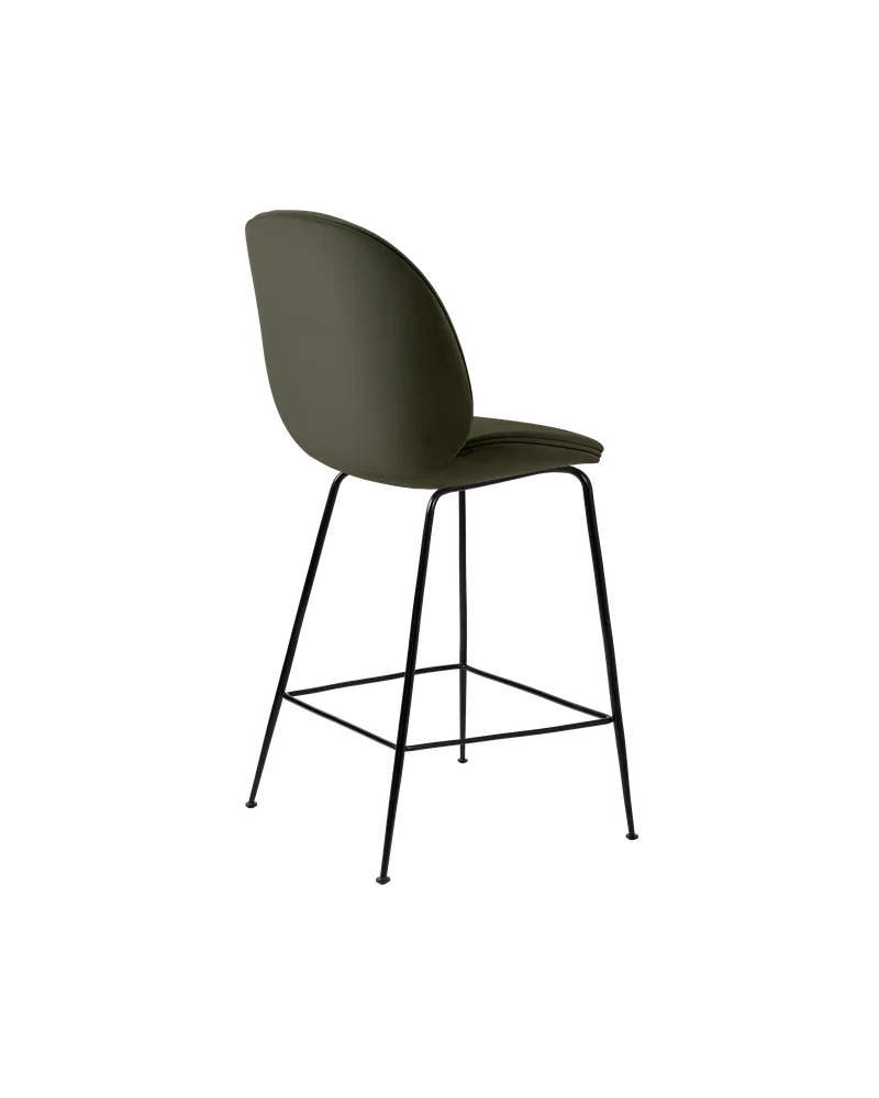 Beetle Counter Chair, Fully Upholstered von GUBI in Conic base, Matt Black, Sunday, Dedar (018, Standard) – Produktfoto 2 von 4