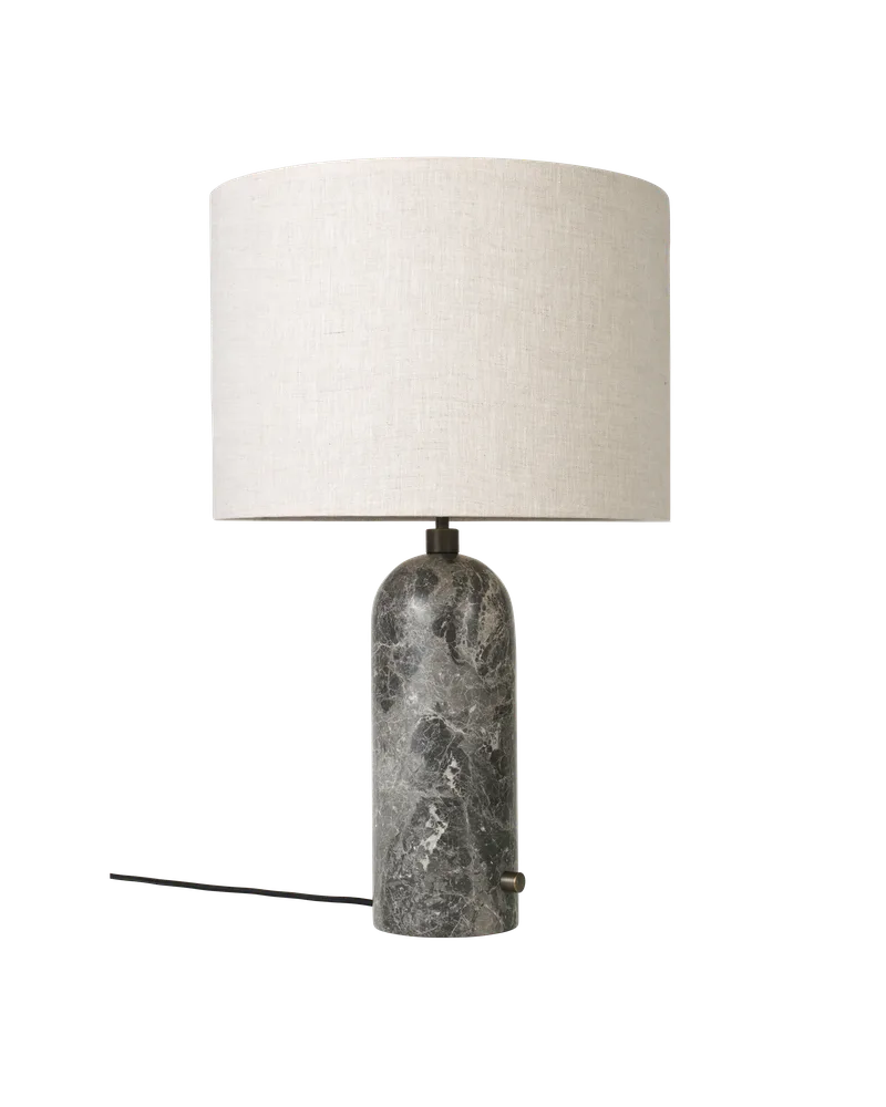 Gravity Table Lamp von GUBI in Grey Marble, Canvas, 65 cm, EU – Produktfoto