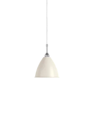 Bestlite BL9 Pendant de GUBI en White Semi Matt, Chrome, Ø16 × 13 cm, EU – photo du produit 2 sur 2