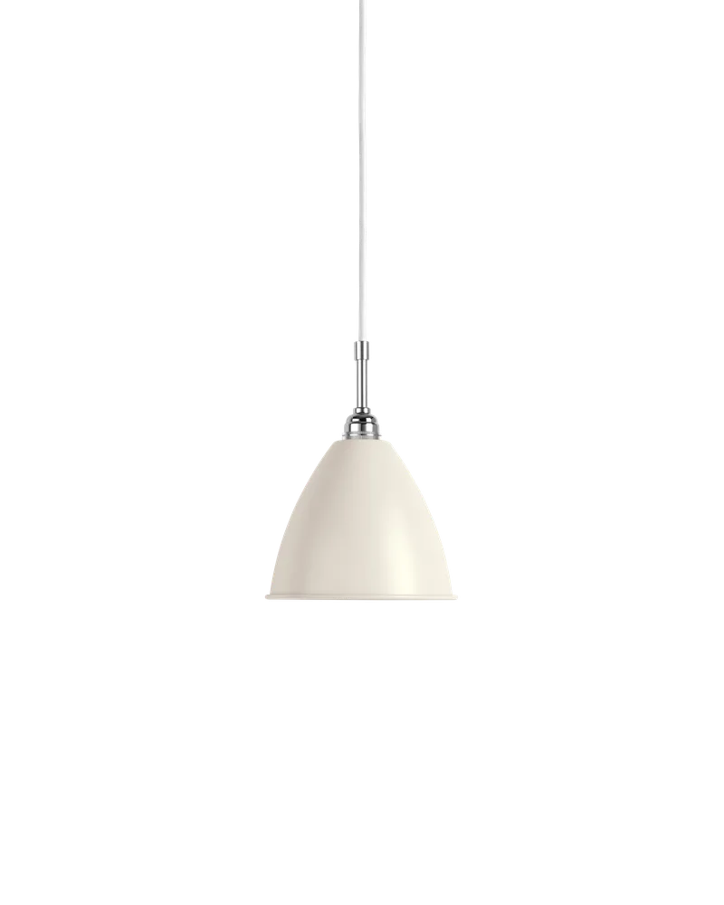 Bestlite BL9 Pendant de GUBI en White Semi Matt, Chrome, Ø16 × 13 cm, EU – photo du produit 2 sur 2