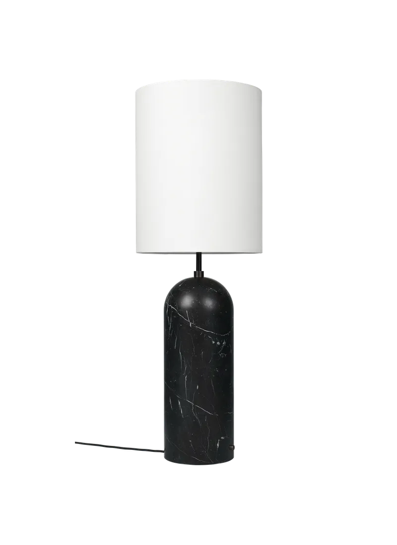 Gravity Floor Lamp - XL by GUBI in Black Marble, White, 130 cm, EU – product photo