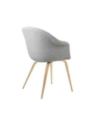 Bat Dining Chair, Fully Upholstered by GUBI in Karakorum, Dedar (004, Standard), Wood base, Oak Semi Matt – product photo 4 of 4