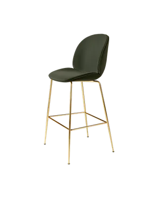 Beetle Bar Chair, Fully Upholstered by GUBI in Sunday, Dedar (018, Standard), Brass Semi Matt, Conic base – product photo 4 of 4