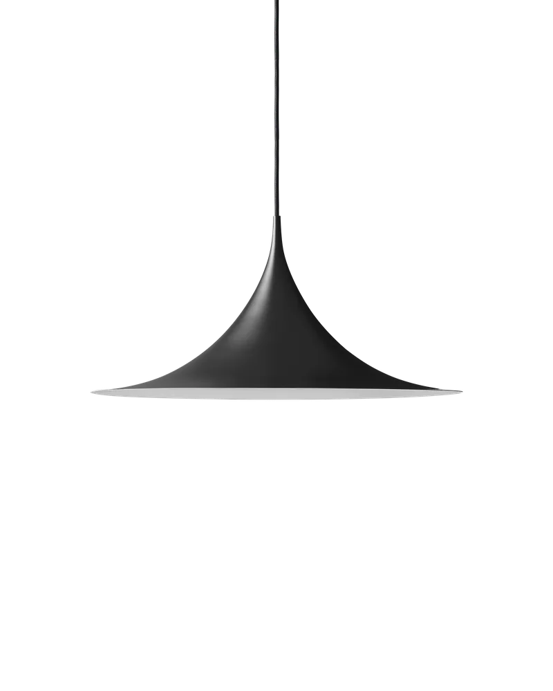 Semi Pendant by GUBI in Black Semi Matt, Ø60 × 30 cm, EU – product photo
