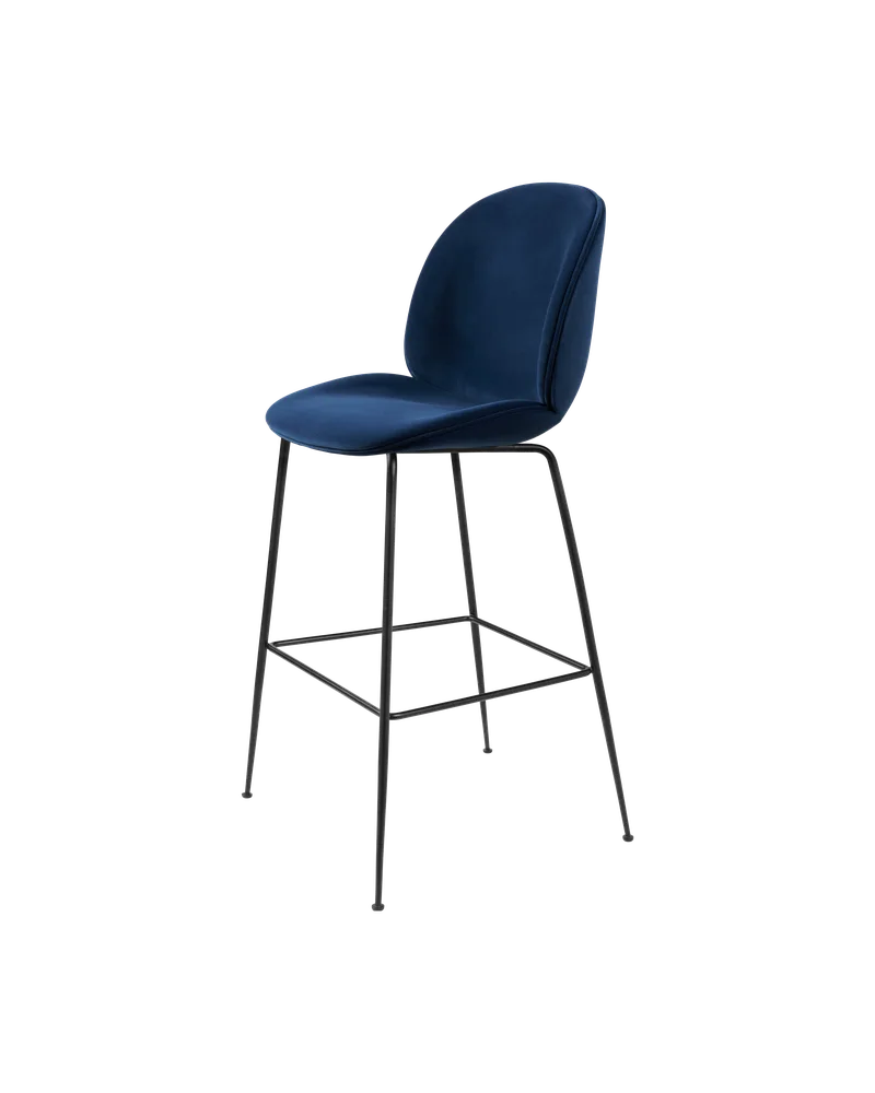Beetle Bar Chair, Fully Upholstered by GUBI in Sunday, Dedar (003, Standard), Matt Black, Conic base – product photo 4 of 4