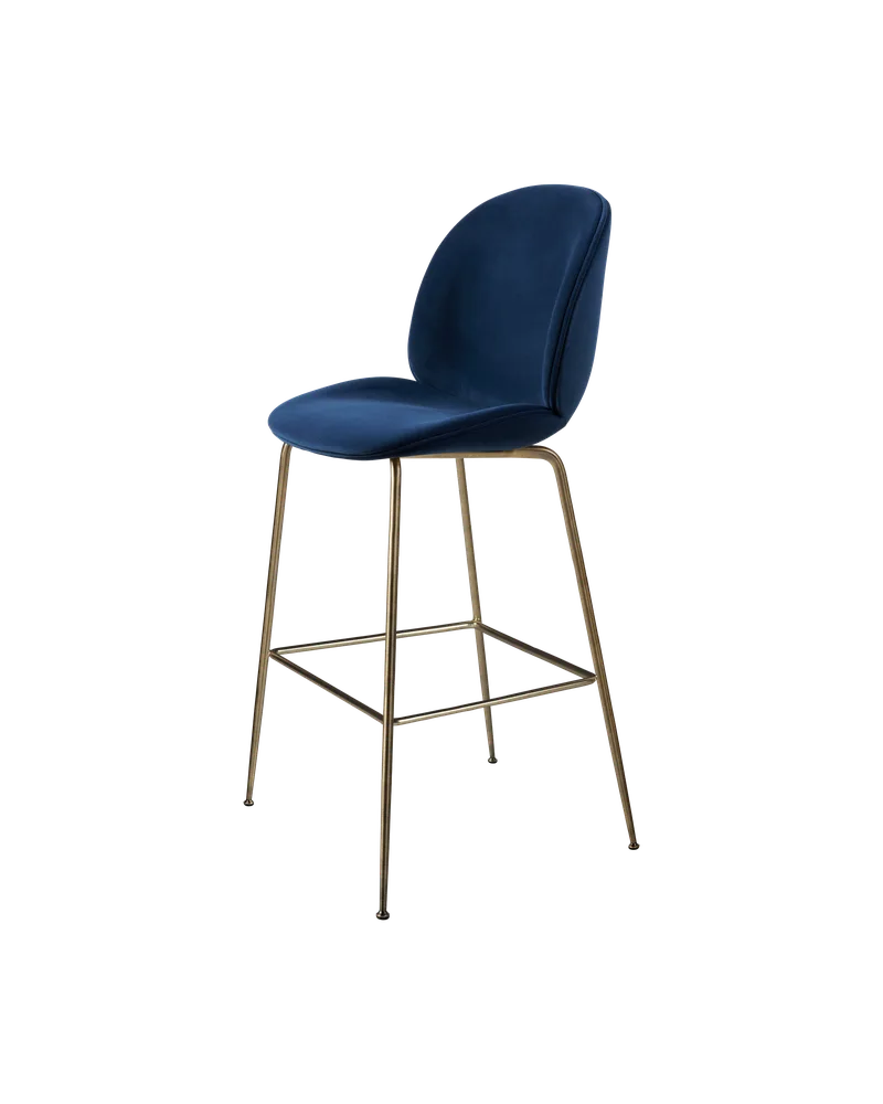 Beetle Bar Chair, Fully Upholstered von GUBI in Sunday, Dedar (003, Standard), Antique Brass, Conic base – Produktfoto 4 von 4