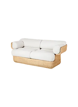 Basket Sofa van GUBI in Lorkey, Limonta (40, Standard), 2 seater, Rattan – productfoto 7 van 7