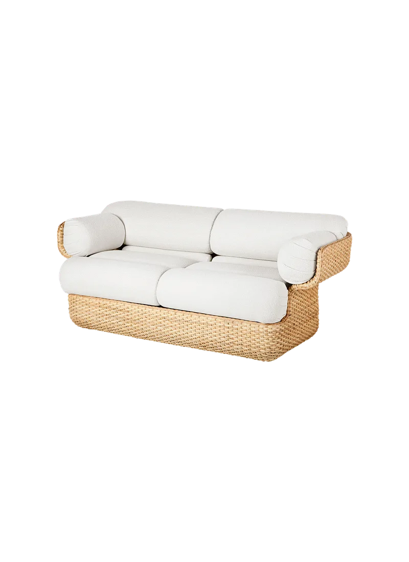 Basket Sofa van GUBI in Lorkey, Limonta (40, Standard), 2 seater, Rattan – productfoto 7 van 7