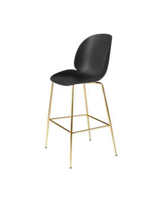 Beetle Bar Chair, Un-Upholstered by GUBI in Black, Brass Semi Matt, Conic base – product photo 3 of 3