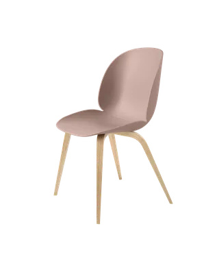 Beetle Dining Chair, Un-Upholstered by GUBI in Sweet Pink, Wood base, Oak Semi Matt Lacquered – product photo 3 of 3