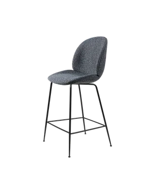 Beetle Counter Chair, Fully Upholstered by GUBI in Conic base, Matt Black, Around Bouclé, Dedar (023, Standard) – product photo 4 of 4