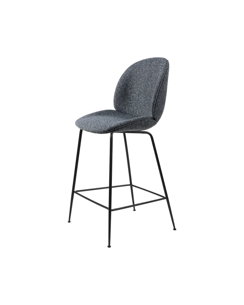 Beetle Counter Chair, Fully Upholstered by GUBI in Conic base, Matt Black, Around Bouclé, Dedar (023, Standard) – product photo 4 of 4