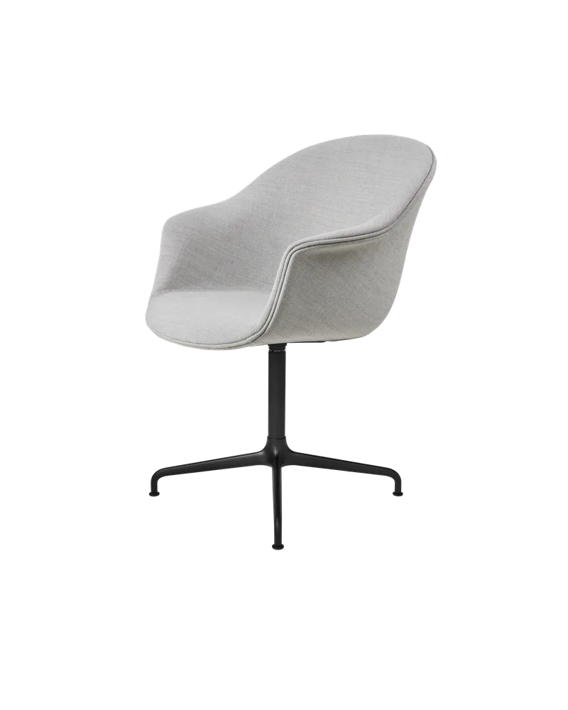 Bat Meeting Chair, Fully Upholstered by GUBI in Remix 3, Kvadrat (123, Standard), 4-star base, Matt Black – product photo 4 of 4