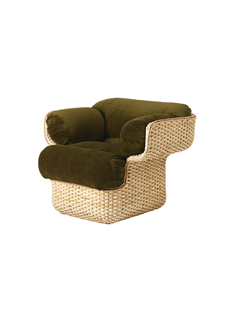 Basket Lounge Chair by GUBI in Mumble, Glamour Group (40, Standard), Rattan – product photo 5 of 5