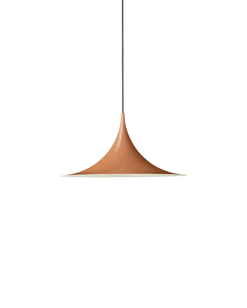 Semi Pendant by GUBI in Roasted Pumpkin Glossy, Ø47 × 23,5 cm, EU – product photo