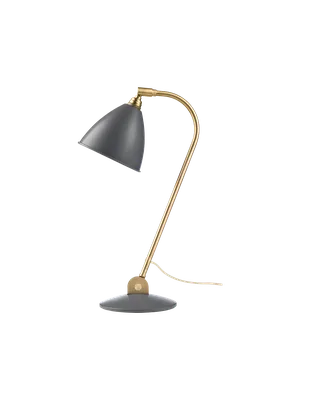 Bestlite BL2 Table Lamp van GUBI in Grey Semi Matt, Brass, EU – productfoto 3 van 3