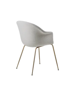 Bat Dining Chair, Fully Upholstered by GUBI in Remix 3, Kvadrat (123, Standard), Conic base, Antique Brass – product photo 2 of 4