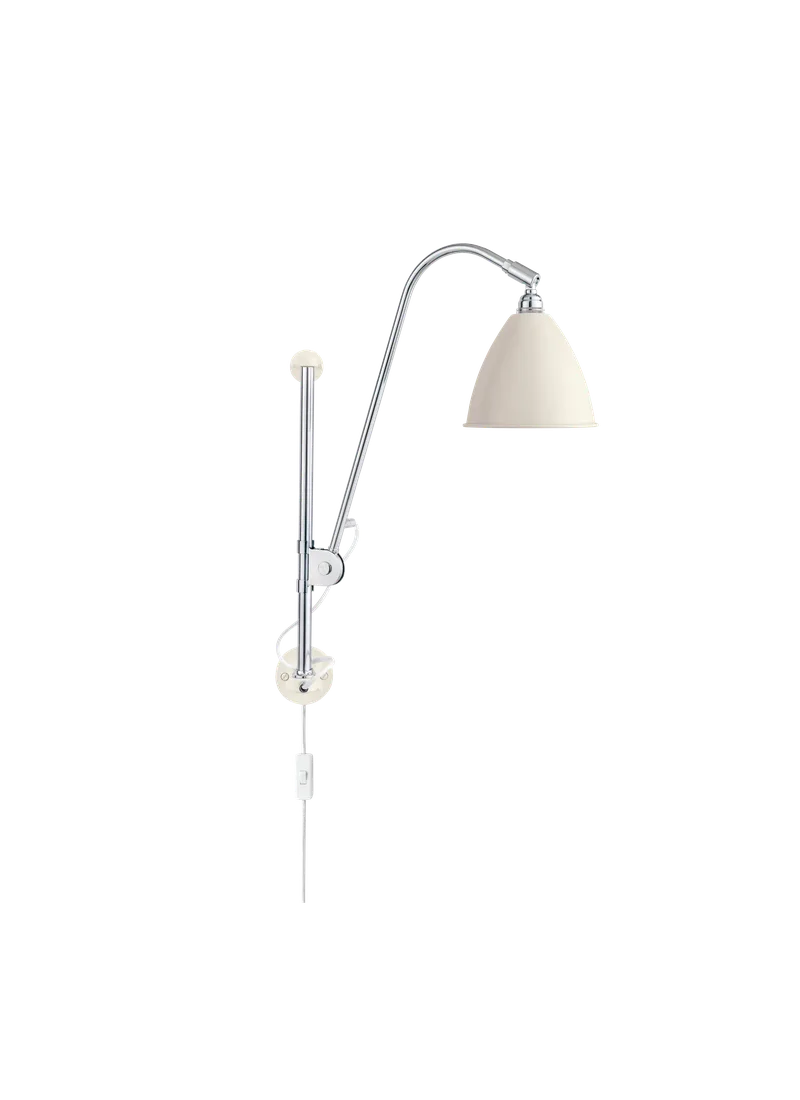Bestlite BL5 Wall Lamp von GUBI in White Semi Matt, Chrome, EU – Produktfoto 5 von 5