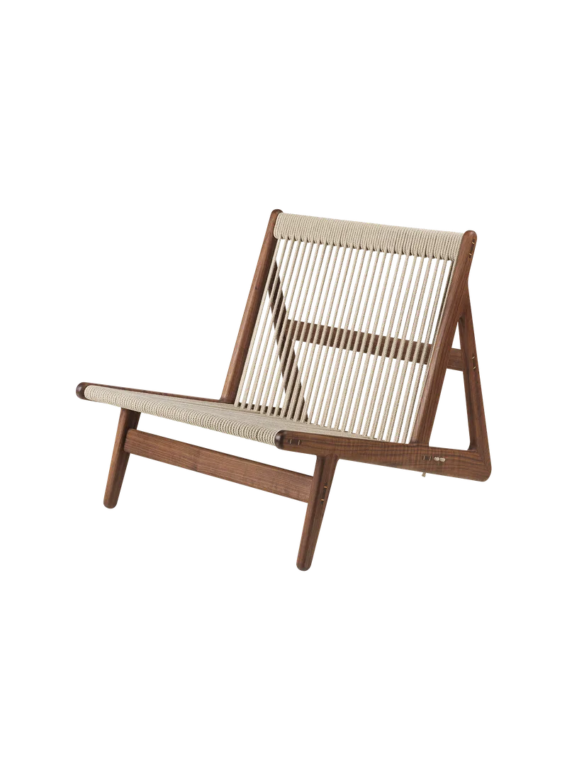 MR01 Initial Lounge Chair by GUBI in Solid American Walnut (Oiled) – product photo