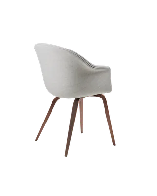 Bat Dining Chair, Fully Upholstered by GUBI in Remix 3, Kvadrat (123, Standard), Wood base, American Walnut – product photo 2 of 4
