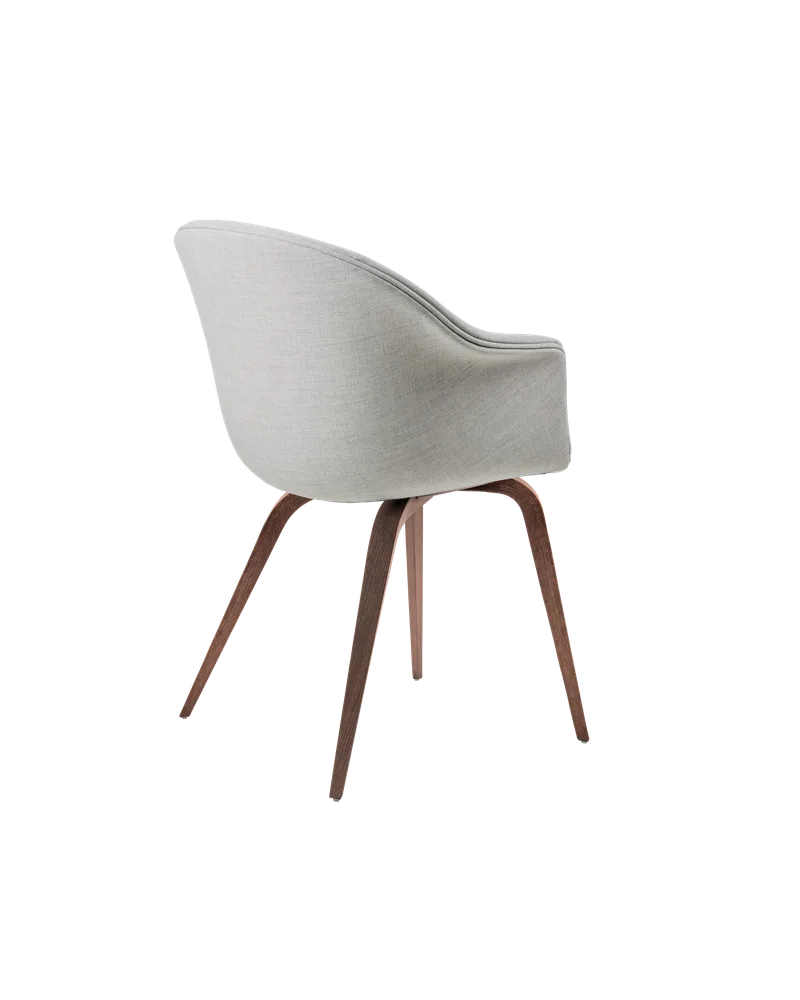 Bat Dining Chair, Fully Upholstered by GUBI in Remix 3, Kvadrat (123, Standard), Wood base, American Walnut – product photo 2 of 4