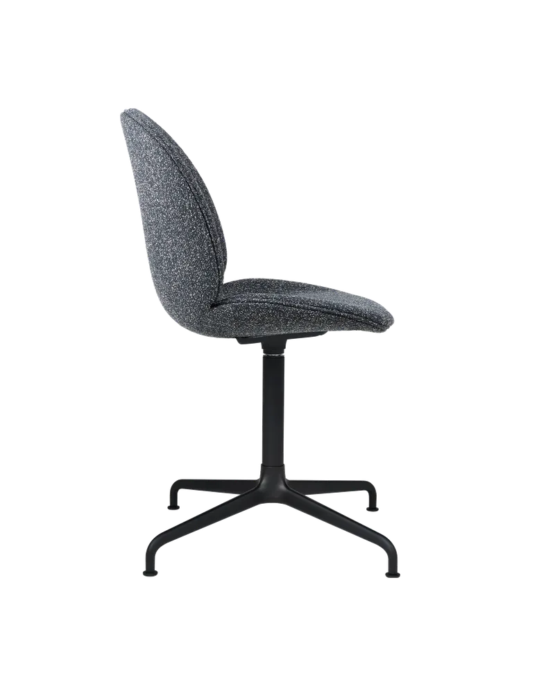Beetle Meeting Chair, Fully Upholstered by GUBI in Around Bouclé, Dedar (023, Standard), 4-star base, Matt Black – product photo 1 of 5