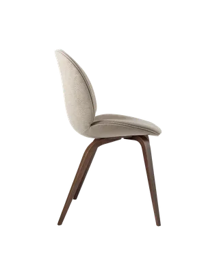 Beetle Dining Chair, Fully Upholstered by GUBI in Tempt, Gabriel (61168, Standard), Wood base, American Walnut – product photo 2 of 5