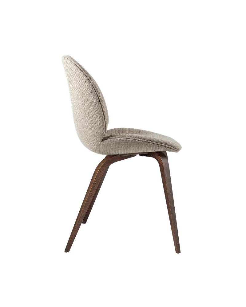 Beetle Dining Chair, Fully Upholstered by GUBI in Tempt, Gabriel (61168, Standard), Wood base, American Walnut – product photo 2 of 5