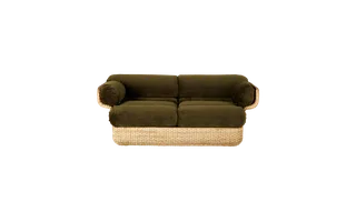 Basket Sofa van GUBI in Mumble, Glamour Group (40, Standard), 2 seater, Rattan – productfoto 5 van 7