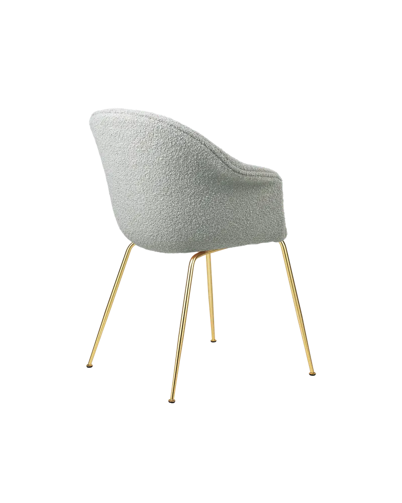 Bat Dining Chair, Fully Upholstered by GUBI in Karakorum, Dedar (004, Standard), Conic base, Brass Semi Matt – product photo 2 of 4
