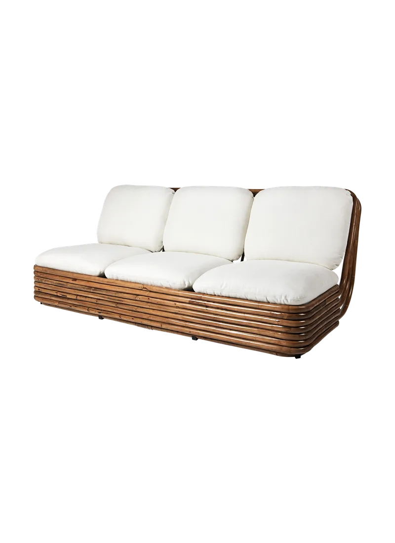 Bohemian 72 Sofa von GUBI in Flair Special FR, Dedar (101, Standard), Rattan, 3 seater – Produktfoto 6 von 6