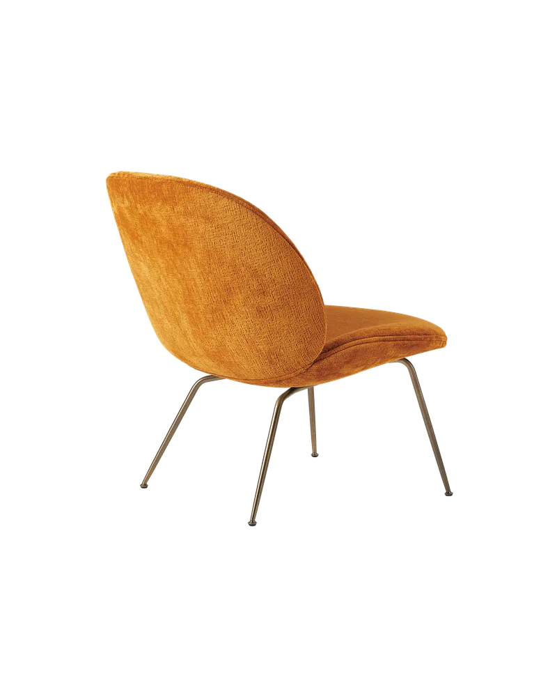 Beetle Lounge Chair by GUBI in Mumble, Glamour Group (49, Standard), Antique Brass – product photo 1 of 2
