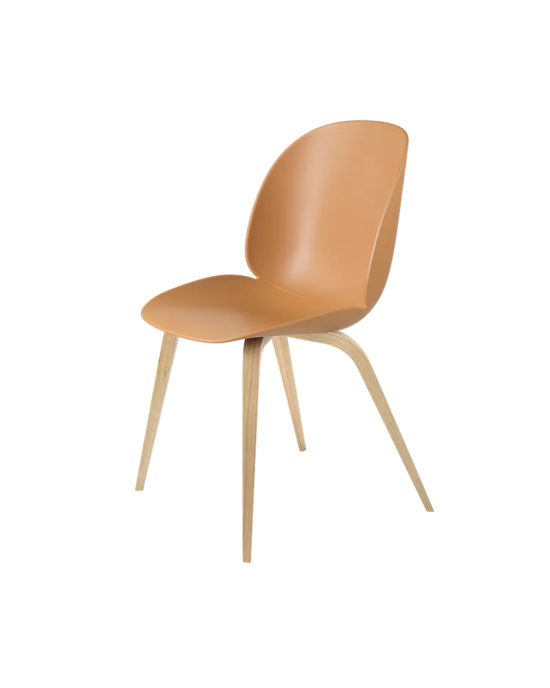 Beetle Dining Chair, Un-Upholstered by GUBI in Amber Brown, Wood base, Oak Semi Matt Lacquered – product photo 3 of 3