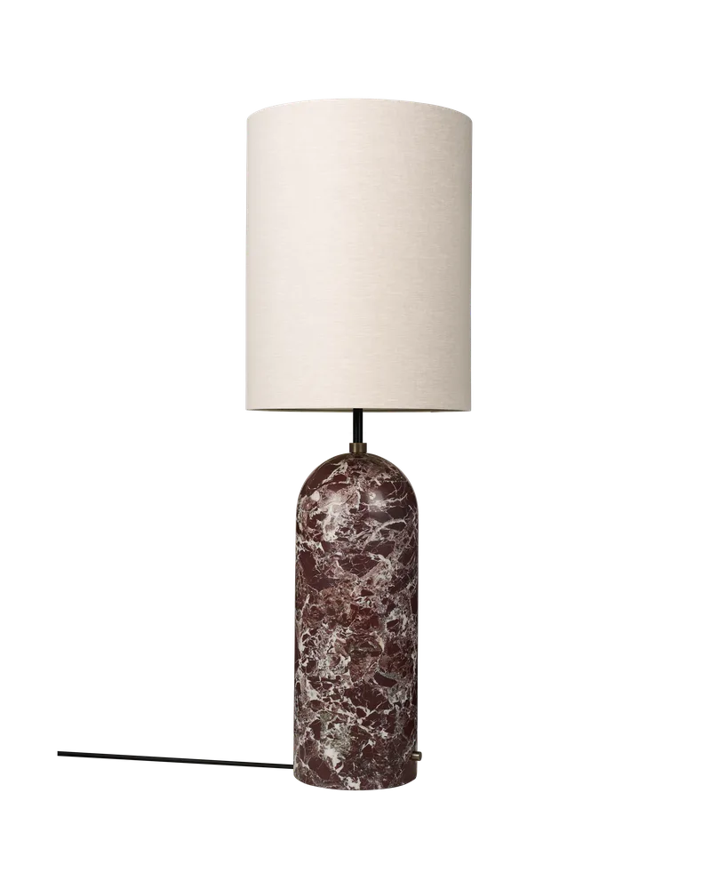 Gravity Floor Lamp - XL by GUBI in Maroon Marble, Canvas, 130 cm, EU – product photo