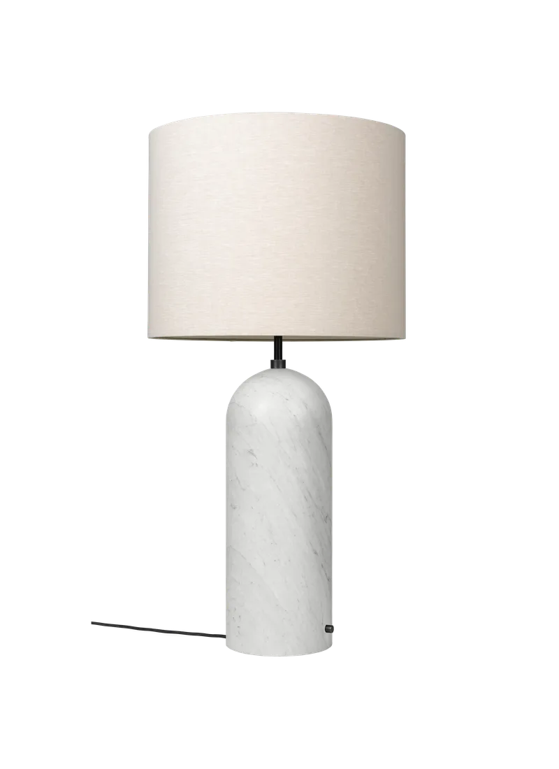 Gravity Floor Lamp - XL by GUBI in White Marble, Canvas, 120 cm, EU – product photo