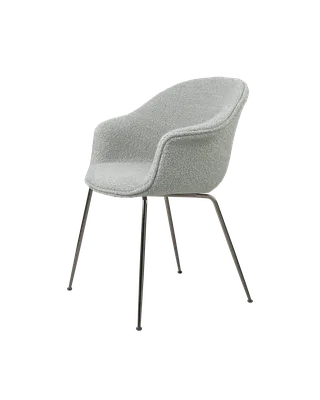 Bat Dining Chair, Fully Upholstered by GUBI in Karakorum, Dedar (004, Standard), Conic base, Black Chrome – product photo 5 of 5