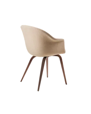 Bat Dining Chair, Fully Upholstered by GUBI in Remix 3, Kvadrat (233, Standard), Wood base, American Walnut – product photo 2 of 4