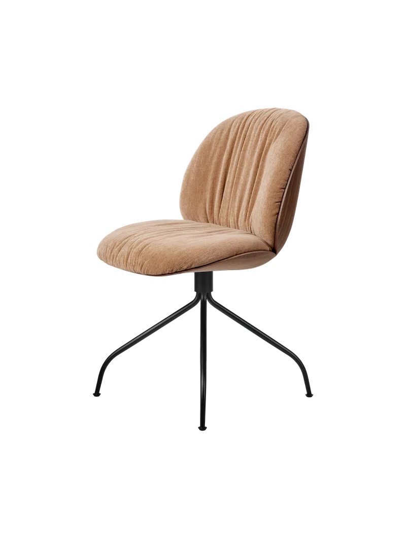 Beetle Soft Meeting Chair by GUBI in Belsuede Special FR, Dedar (132, Standard), Swivel base – product photo