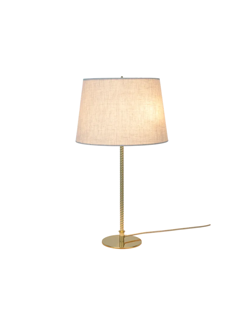 9205 Table Lamp by GUBI in Canvas, Brass, EU – product photo 1 of 7