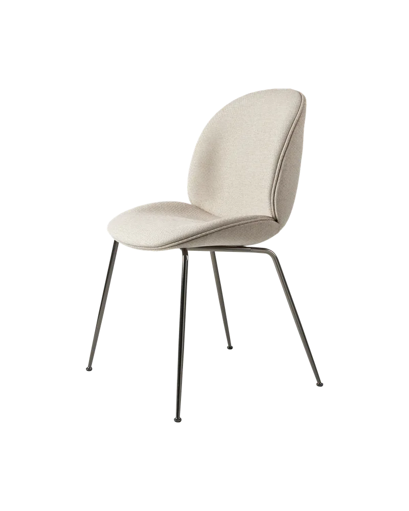 Beetle Dining Chair, Fully Upholstered von GUBI in Tempt, Gabriel (61168, Standard), Conic base, Black Chrome – Produktfoto 5 von 5