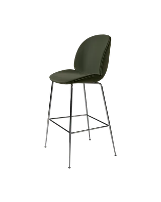 Beetle Bar Chair, Fully Upholstered by GUBI in Sunday, Dedar (018, Standard), Black Chrome, Conic base – product photo 4 of 4